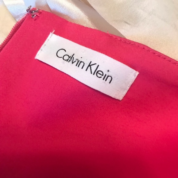 CALVIN KLEIN HOT PINK SUNDRESS SZ 12 - Picture 4 of 15